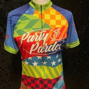bicycle jersey, women's XL full zip (A)